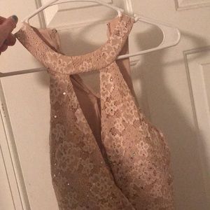 gold sparkly dress!!